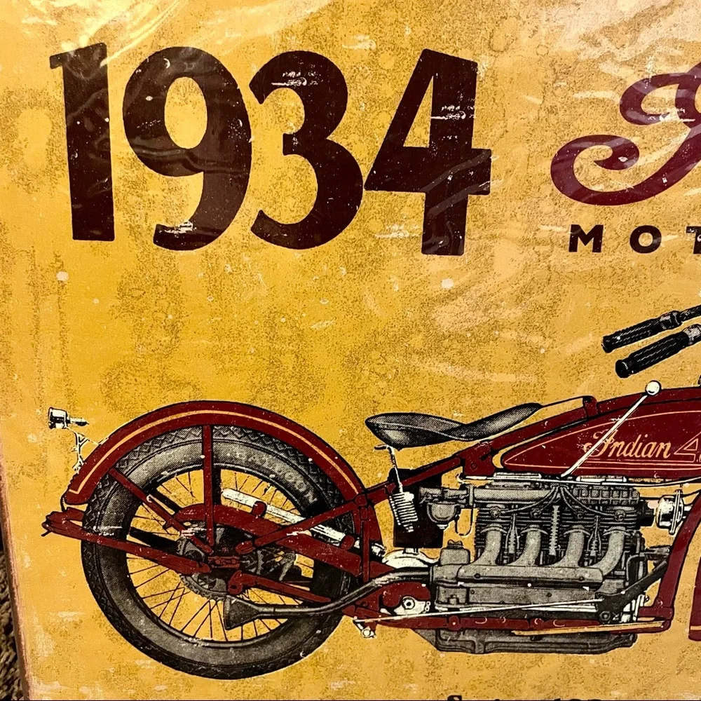 NEW 1934 Indian Motorcycle Metal Sign